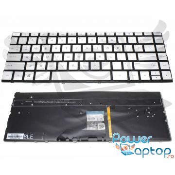 Tastatura HP Envy 13-AE argintie iluminata backlit