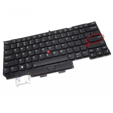 Tastatura Lenovo 01ER623 iluminata layout US fara rama enter mic