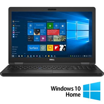 Laptop Refurbished Dell Latitude 5590, Intel Core i5-8350U 1.70 - 3.60GHz, 8GB DDR4, 256GB SSD M.2, 15.6 Inch Full HD, Webcam + Windows 10 Home