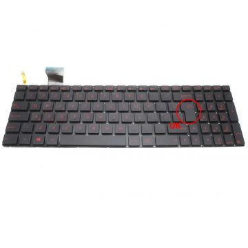 Tastatura Asus GL552J iluminata layout UK fara rama enter mare