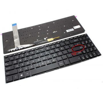 Tastatura Asus 0KNB0-5602UK00 iluminata layout US fara rama enter mic