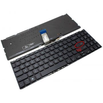 Tastatura Asus 0KNB0-5625US00 iluminata layout US fara rama enter mic