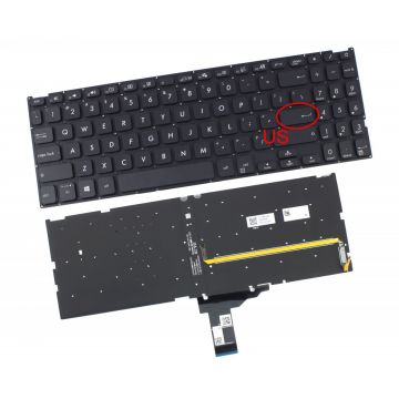 Tastatura Neagra Asus 0KN1-AH5BG12 iluminata layout US fara rama enter mic