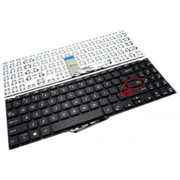 Tastatura Neagra Asus VivoBook 512UB layout US fara rama enter mic