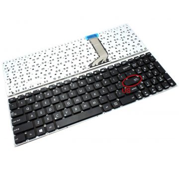 Tastatura Neagra Asus X556UA layout UK fara rama enter mare