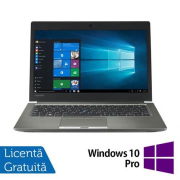 Laptop Refurbished Toshiba Portege Z30t-C-145, Intel Core i7-6500U 2.50GHz, 8GB DDR3, 256GB SSD, 13.3 Inch Full HD, Webcam + Windows 10 Pro