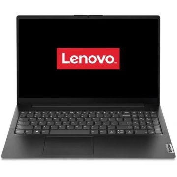 Laptop Lenovo V15 G4 AMN (Procesor AMD Ryzen™ 5 7520U (4M Cache, up to 4.3 GHz), 15.6inch FHD, 8GB, 256GB SSD, AMD Radeon 610M, Windows 11 Pro, Negru)