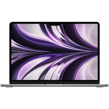 Laptop Apple MacBook Air 13, Procesor Apple M2 chip with 8-core CPU and 10-core GPU, 13.6inch WQXGA, 16GB, 512GB SSD, layout INT, Mac OS (Gri)