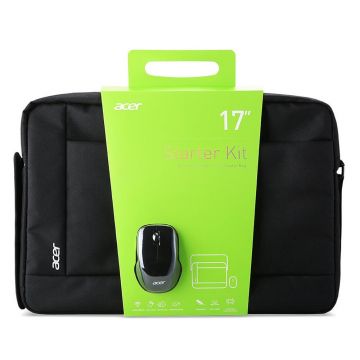 Geanta laptop Acer Starter Kit, 17 inch, Mouse, Negru