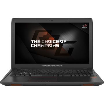 Laptop Gaming Asus ROG STRIX GL553VD-FY034, Intel Core i7-7700HQ, 16GB DDR4, HDD 1TB + SSD 128GB, nVidia GeForce GTX 1050 4GB, Free DOS