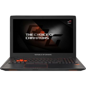 Laptop Gaming Asus ROG Strix GL553VE-FY026, Intel Core i7-7700HQ, 24GB DDR4, HDD 1TB + SSD 128GB, nVidia GeForce GTX 1050Ti 4GB, Endless OS