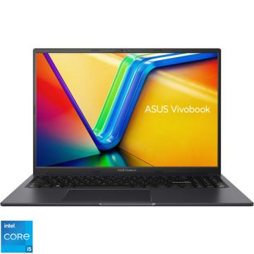Laptop ASUS 16'' Vivobook 16X K3604ZA, WUXGA, Procesor Intel® Core™ i5-1240P (12M Cache, up to 4.40 GHz), 16GB DDR4, 512GB SSD, Intel Iris Xe, No OS, Indie Black