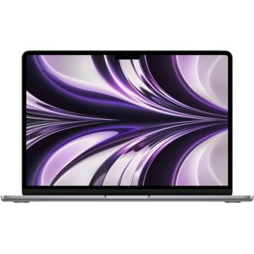 Laptop Apple 13.6'' MacBook Air 13 with Liquid Retina, Apple M2 chip (8-core CPU), 16GB, 512GB SSD, Apple M2 10-core GPU, macOS Monterey, Space Grey, INT keyboard, 2022