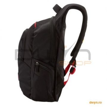 Case Logic Rucsac laptop 16' Case Logic, buzunar frontal, 2 buzunare laterale, poliester, black 'DLBP-116K'