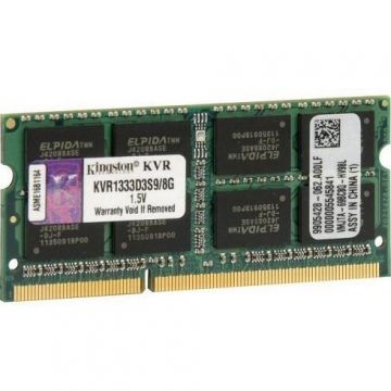 Kingston Memorie laptop KINGSTON 8GB DDR3 1333MHz CL9