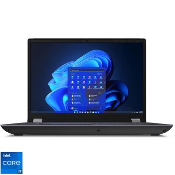 Laptop Lenovo 16'' ThinkPad P16 Gen 2, WQXGA IPS 165Hz, Procesor Intel® Core™ i7-13700HX (30M Cache, up to 5.00 GHz), 32GB DDR5, 1TB SSD, RTX 3500 Ada 12GB, Win 11 Pro, Storm Grey (Top) - Villi Black (Bottom)