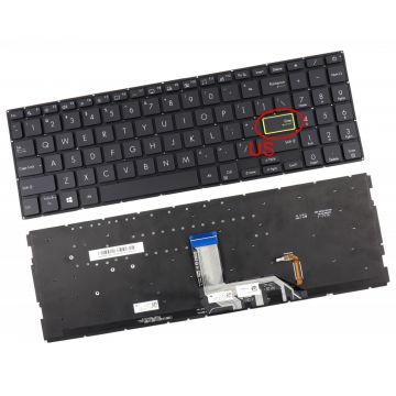 Tastatura Asus 0KN1-BB3US13 iluminata layout US fara rama enter mic