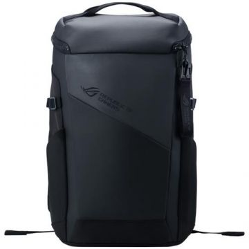 Rucsac laptop ASUS ROG Ranger BP2701 17”, Cybertext Edition, rezistent la apa, Negru