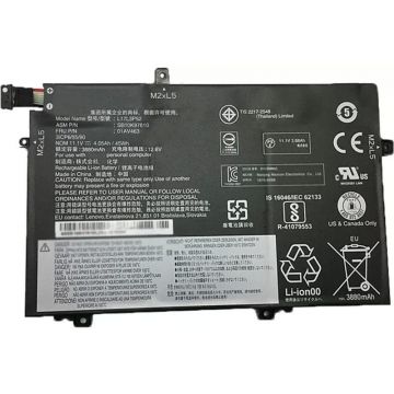 Acumulator notebook Lenovo Baterie Lenovo ThinkPad L480 4050mAh 3 celule 11.1V Li-Polymer