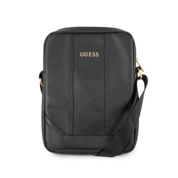 Stylish Guess Bag for 10-Inch Notebook, Black Saffiano