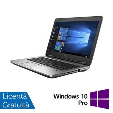 Laptop Refurbished HP EliteBook 640 G3, Intel Core i5-7300U 2.60 - 3.50GHz, 8GB DDR4, 256GB SSD, 14 Inch, Webcam + Windows 10 Pro