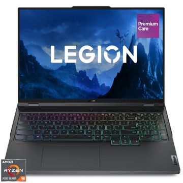 Laptop Lenovo Gaming 16'' Legion Pro 7 16ARX8H, WQXGA IPS 240Hz G-Sync, Procesor AMD Ryzen™ 9 7945HX (64M Cache, up to 5.4 GHz), 32GB DDR5, 1TB SSD, GeForce RTX 4090 16GB, No OS, Onyx Grey, 3Yr Onsite Premium Care