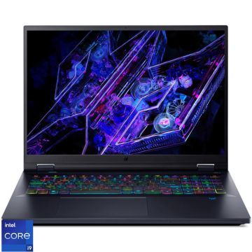 Laptop Acer Gaming 18'' Predator Helios 18 PH18-72, WQXGA IPS 240Hz, Procesor Intel® Core™ i9 14900HX (36M Cache, up to 5.80 GHz), 32GB DDR5, 1TB SSD, GeForce RTX 4080 12GB, No OS, Abyssal Black