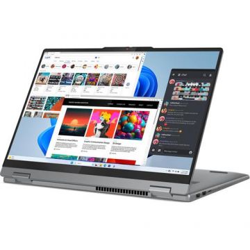 Laptop 2in1 Lenovo IdeaPad 5 16AHP9 (Procesor AMD Ryzen™ 7 8845HS (16M Cache, up to 5.1 GHz), 16inch WUXGA Touch, 16GB, 1TB SSD, AMD Radeon 780M, Win 11 Home, Gri)