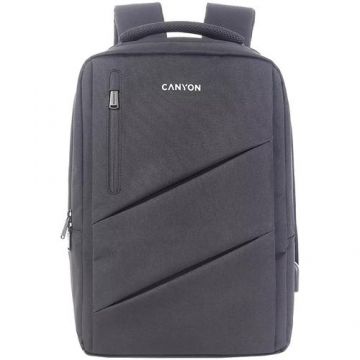 Rucsac laptop Canyon BPE-5 Urban USB 15.6inch, Gri