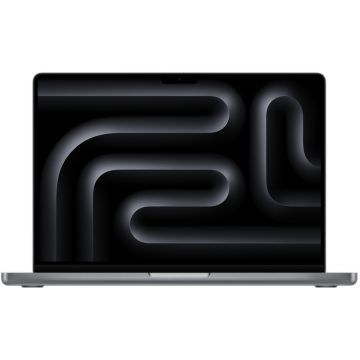 Laptop Apple 14.2'' MacBook Pro 14 Liquid Retina XDR, Apple M3 chip (8-core CPU), 24GB, 512GB SSD, Apple M3 10-core GPU, macOS Sonoma, Space Grey, INT keyboard, 2023