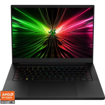 Laptop Razer Gaming 14'' Blade 14, QHD+ 240Hz, Procesor AMD Ryzen™ 9 8945HS (16M Cache, up to 5.20 GHz), 32GB DDR5, 1TB SSD, GeForce RTX 4070 8GB, Win 11 Home, Black