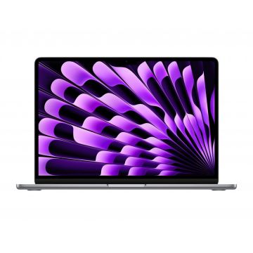 Apple Laptop Apple MacBook Air 13 2024, Apple M3, 13.6 inch, 8GB RAM, 256GB SSD, MacOS, Gri