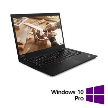 Laptop Refurbished LENOVO ThinkPad T490, Intel Core i5-8265U 1.60 - 3.90GHz, 16GB DDR4, 256GB SSD, 14 Inch Full HD, Webcam + Windows 10 Pro