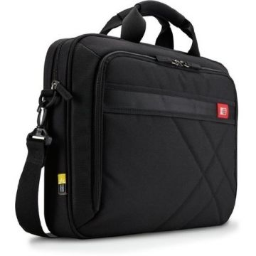 Case Logic Geanta laptop 17' Case Logic, buzunar interior 10.1', buzunar frontal, poliester, black 'DLC117'