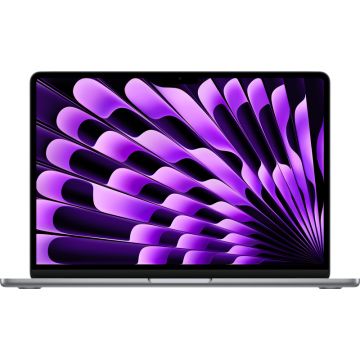 Laptop Apple 13.6'' MacBook Air 13 with Liquid Retina, Apple M3 chip (8-core CPU), 16GB, 512GB SSD, Apple M3 10-core GPU, macOS, Space Grey, INT keyboard, 2024