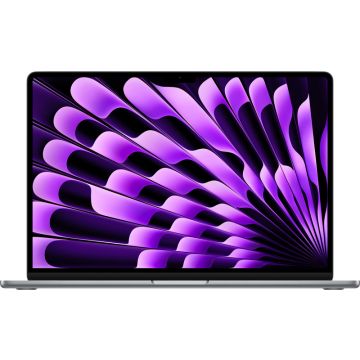 Laptop Apple 15.3'' MacBook Air 15 with Liquid Retina, Apple M3 chip (8-core CPU), 16GB, 512GB SSD, Apple M3 10-core GPU, macOS, Space Grey, INT keyboard, 2024