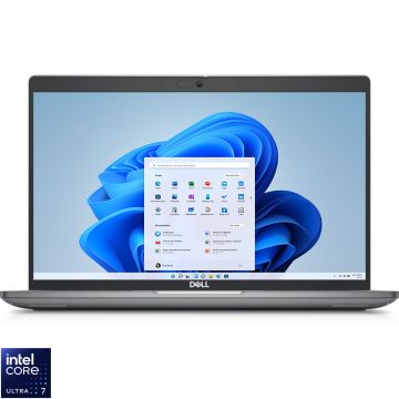 Laptop DELL 14'' Latitude 5450, FHD, Procesor Intel® Core™ Ultra 7 155U (12M Cache, up to 4.80 GHz), 16GB DDR5, 512GB SSD, Intel Graphics, Win 11 Pro, 3Yr ProSupport