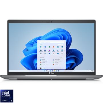 Laptop DELL 15.6'' Latitude 5550, FHD, Procesor Intel® Core™ Ultra 5 125U (12M Cache, up to 4.30 GHz), 16GB DDR5, 512GB SSD, Intel Graphics, Win 11 Pro, 3Yr ProSupport