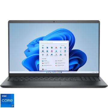 Laptop DELL 15.6'' Vostro 3530, FHD 120Hz, Procesor Intel® Core™ i7-1355U (12M Cache, up to 5.00 GHz), 16GB DDR4, 512GB SSD, Intel Iris Xe, Win 11 Pro, Carbon Black, 3Yr ProSupport