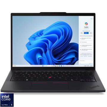 Laptop Lenovo 14'' ThinkPad T14 Gen 5, WUXGA IPS, Procesor Intel® Core™ Ultra 5 125U (12M Cache, up to 4.30 GHz), 16GB DDR5, 512GB SSD, Intel Graphics, Win 11 Pro, Black