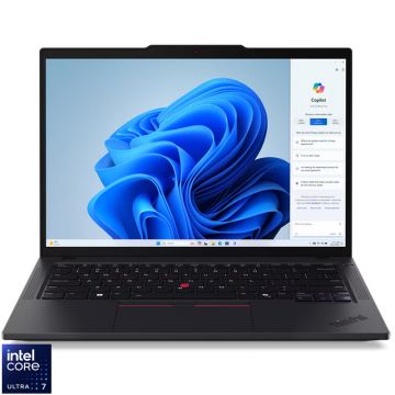 Laptop Lenovo 14'' ThinkPad T14 Gen 5, WUXGA IPS, Procesor Intel® Core™ Ultra 7 155U (12M Cache, up to 4.80 GHz), 64GB DDR5, 1TB SSD, Intel Graphics, Win 11 Pro, Black