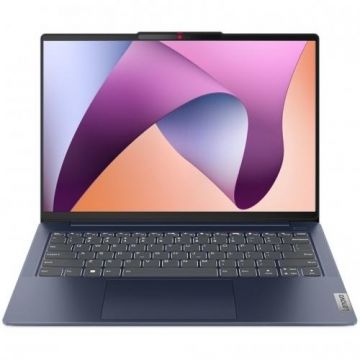 Laptop Lenovo IdeaPad Slim 5 14ABR8 (Procesor AMD Ryzen™ 7 7730U (16M Cache, up to 4.5 GHz), 14inch WUXGA OLED, 16GB DDR4, 512GB SSD, AMD Radeon Graphics, Albastru)