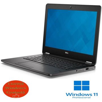 Laptop Refurbished cu Windows Latitude E7270 i5-6300U 2.40GHz up to 3.00GHz 8GB DDR4 256GB m.2 SSD 12.5 inch FHD Webcam Soft Preinstalat Windows 11 PRO