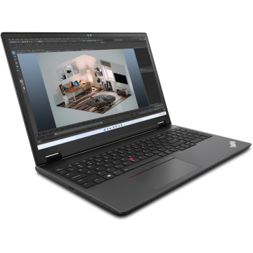 Laptop ThinkPad P16v WUXGA 16 inch Intel Core Ultra 9 185H 32GB 1TB SSD RTX 3000 Ada Windows 11 Pro Black