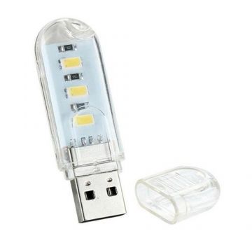 Minilampa USB AndrexNET, 3 leduri, lumina calda