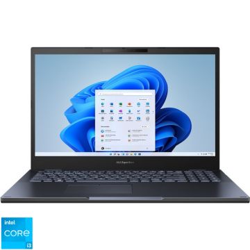 Laptop ASUS 15.6'' ExpertBook B2 B2502CBA, FHD, Procesor Intel® Core™ i3-1215U (10M Cache, up to 4.40 GHz, with IPU), 16GB DDR4, 512GB SSD, GMA UHD, Win 11 Pro, Star Black