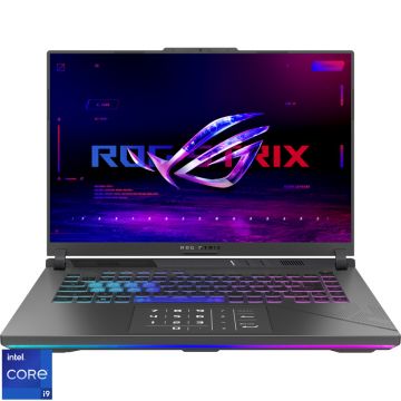 Laptop ASUS Gaming 16'' ROG Strix G16 G614JIR, QHD+ 240Hz, Procesor Intel® Core™ i9 14900HX (36M Cache, up to 5.80 GHz), 16GB DDR5, 1TB SSD, GeForce RTX 4070 8GB, No OS, Eclipse Gray