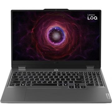 Laptop Gaming Lenovo LOQ 15ARP9 (Procesor AMD Ryzen™ 7 7435HS (16M Cache, up to 4.50 GHz), 15.6inch Full HD IPS 144Hz, 16GB, 1TB SSD, NVIDIA GeForce RTX 4060 @8GB, No OS, Gri)