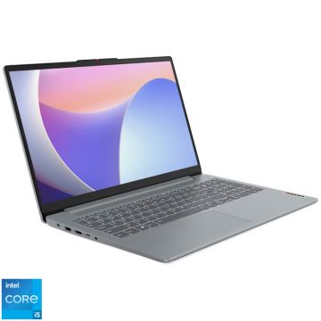 Laptop Lenovo 15.6'' IdeaPad Slim 3 15IAH8, FHD, Procesor Intel® Core™ i5-12450H (12M Cache, up to 4.40 GHz), 8GB LPDDR5, 512GB SSD, Intel UHD, No OS, Arctic Grey