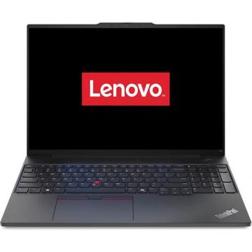 Laptop Lenovo ThinkPad E16 Gen 2 (Procesor Intel® Core™ Ultra 5 125U (12M Cache, up to 4.30 GHz), 16inch WUXGA, 32GB DDR5, 1TB SSD, Intel Graphics, Win 11 Pro, Negru)